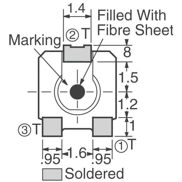 EVM-1DSX30B16 Panasonic Electronic Components  Potentiomètres ajustables